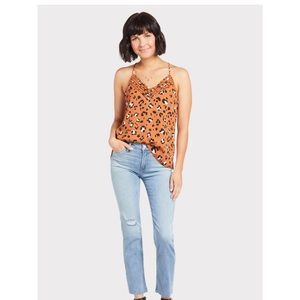 Evereve Leopard Strappy Cami
